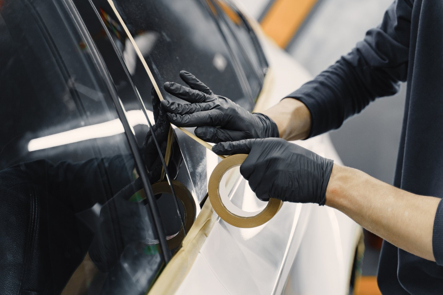 Window tinting before - CleaningArt